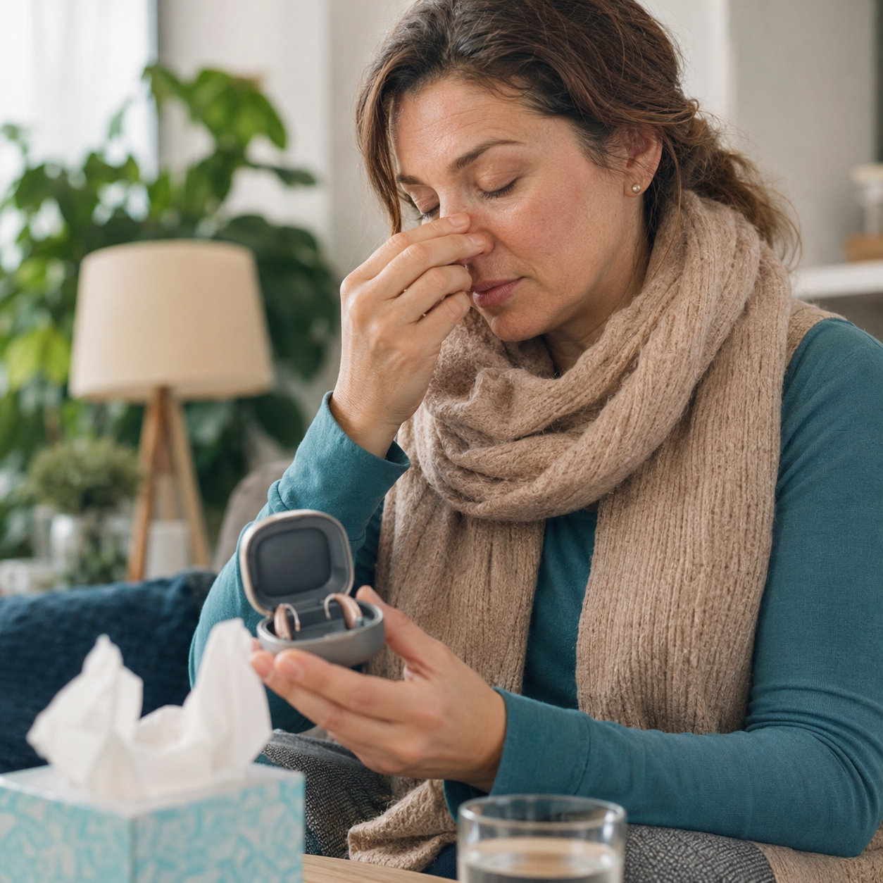 Wearing Hearing Aids During Rhinitis or Sinusitis: Ear-Care and Use Precautions
