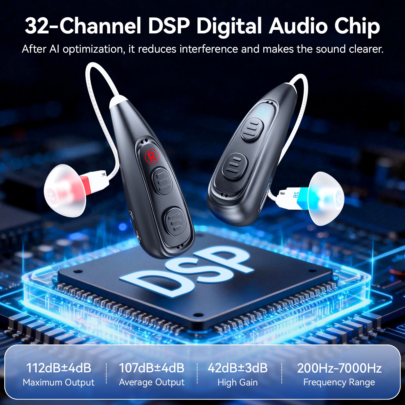 Flocolor T007 Hearing Aids for Seniors