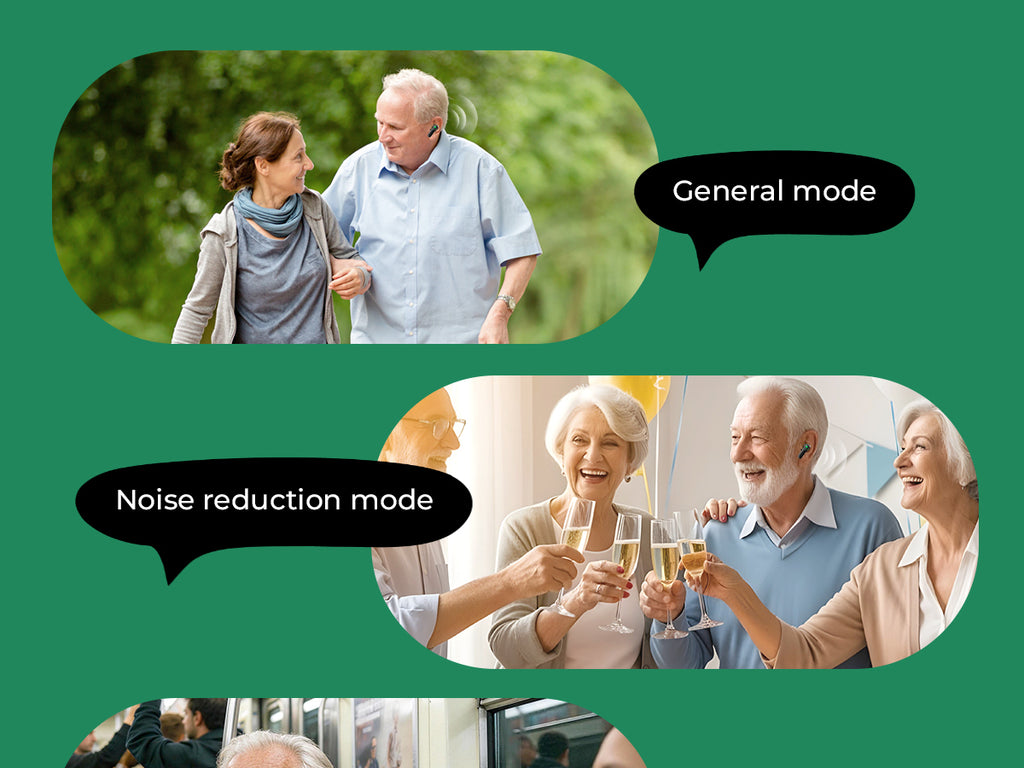 Flocolor 2501 Hearing Aids for Seniors, Rechargeable Noise Cancelling Hearing Aids With APP Control