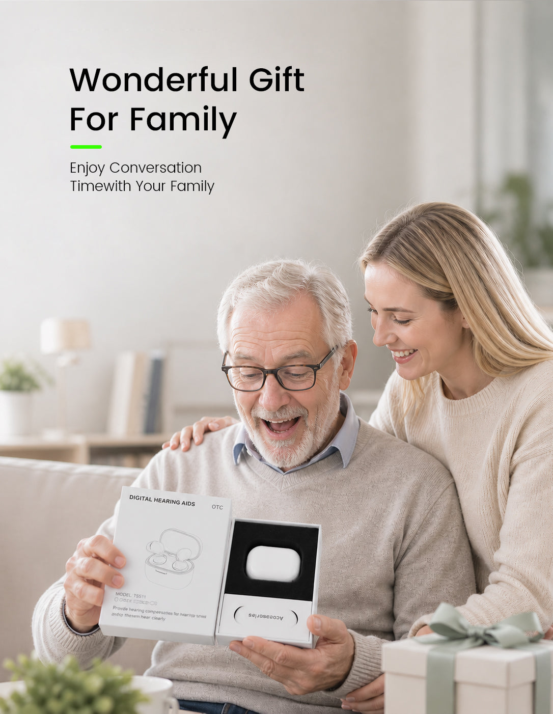 Hearing Aids For Seniors, AI DPS, Bluetooth Wireless, Digital Rechargeable