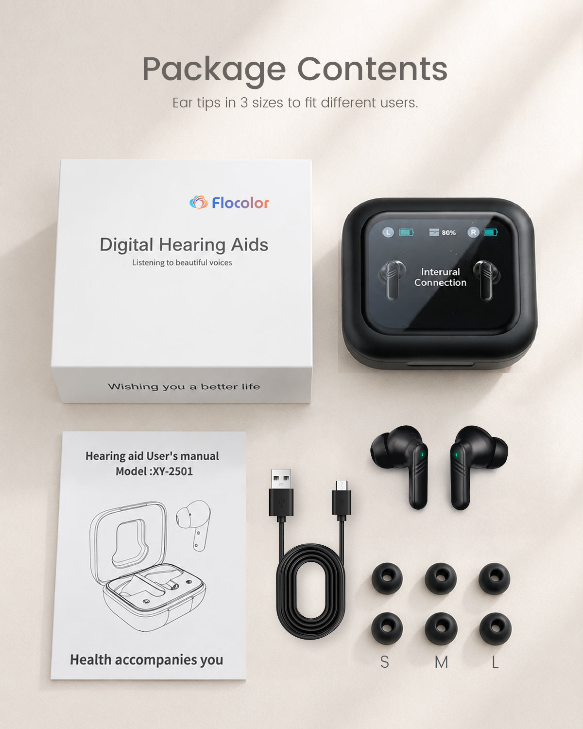 Flocolor 2501 Hearing Aids for Seniors