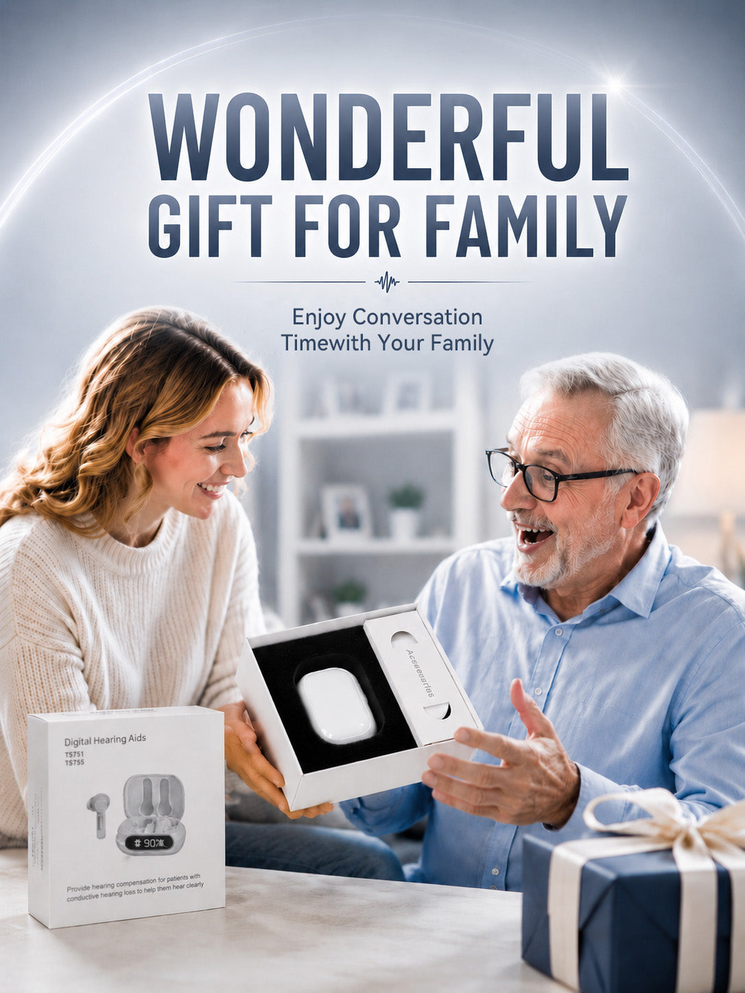 Hearing Aids for Seniors,Bluetooth Digital Rechargeable